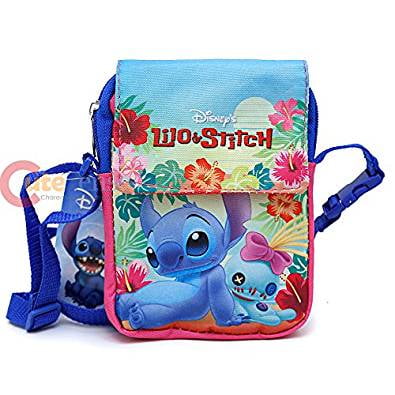 lilo&stitch blue handbag zip kids handbags storage bag fashion recycle bag